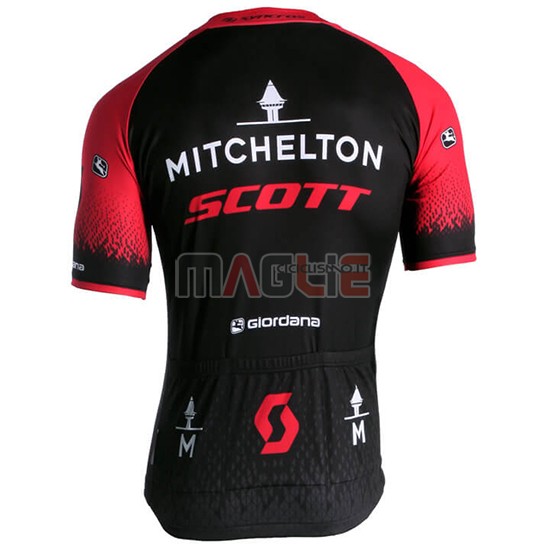 Maglia Scott Manica Corta 2018 Nero Rosso